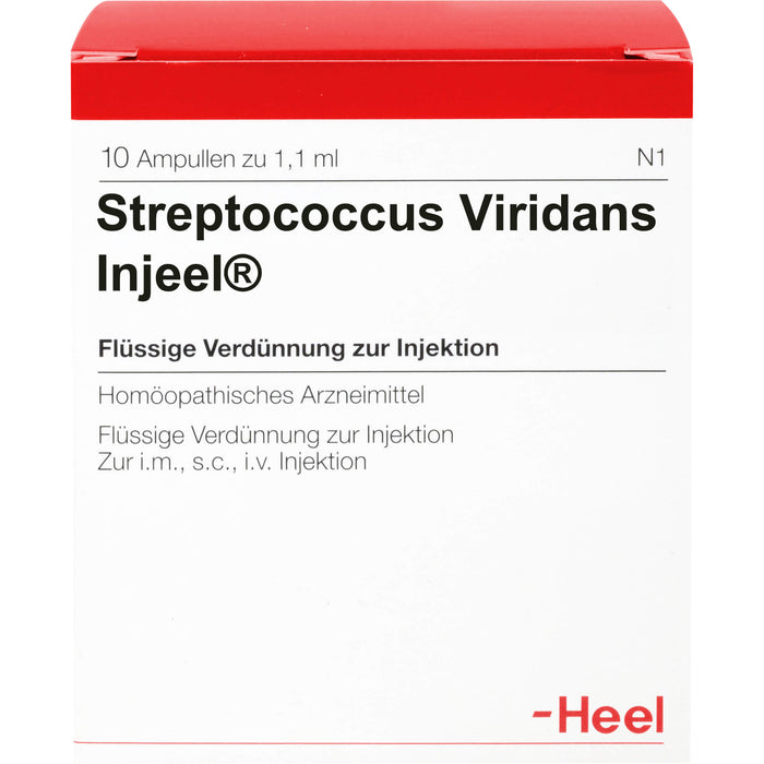 Heel Streptococcus Viridans Injeel flüssige Verdünnung, 10 St. Ampullen