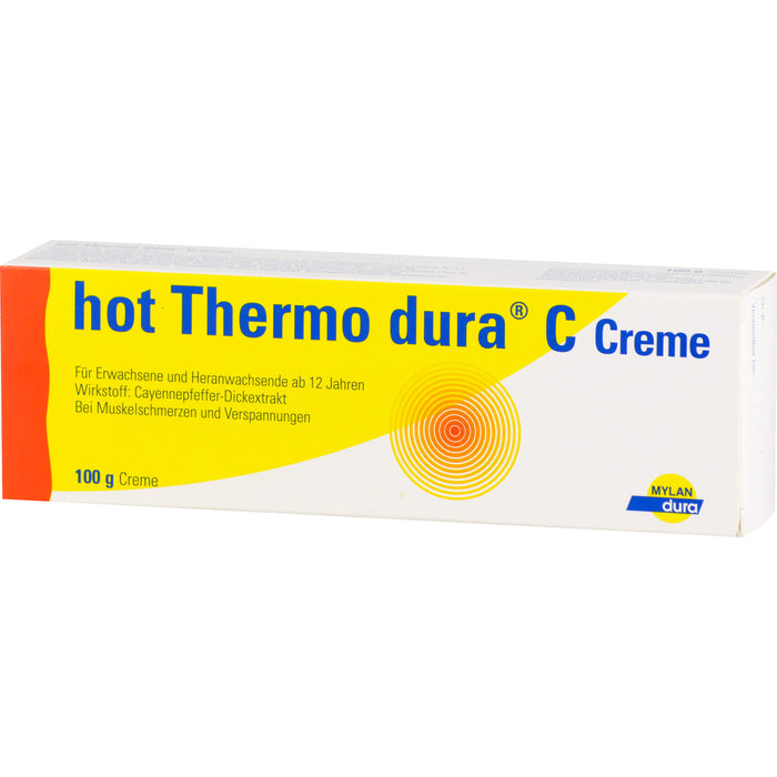 hot Thermo dura C Creme bei Muskelschmerzen und Verspannungen, 100 g Creme