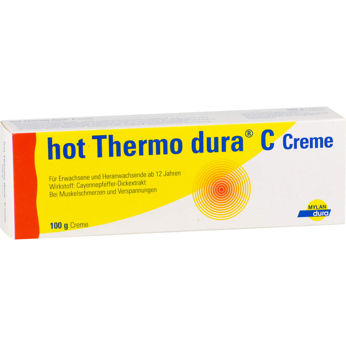 hot Thermo dura C Creme bei Muskelschmerzen und Verspannungen, 100 g Creme