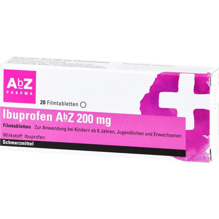 Ibuprofen AbZ 200 mg Filmtabletten, 20 St. Tabletten