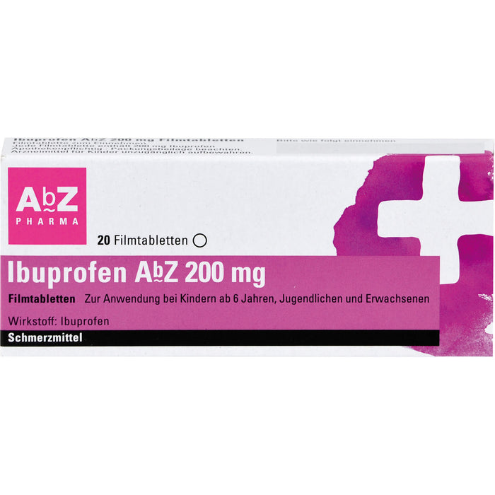 Ibuprofen AbZ 200 mg Filmtabletten, 20 St. Tabletten