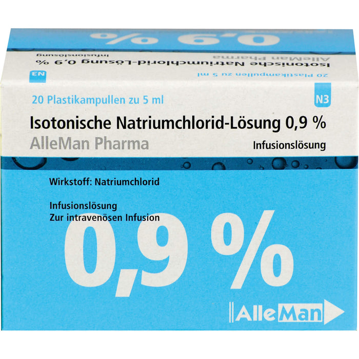 DELTAMEDICA Isotonische Natriumchlorid-Lösung 0,9 % Plastikampullen, 20 St. Ampullen