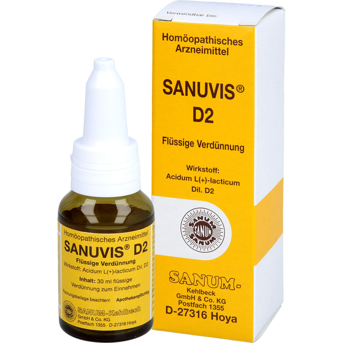 SANUM-KEHLBECK Sanuvis D2 Dilution, 30 ml Lösung