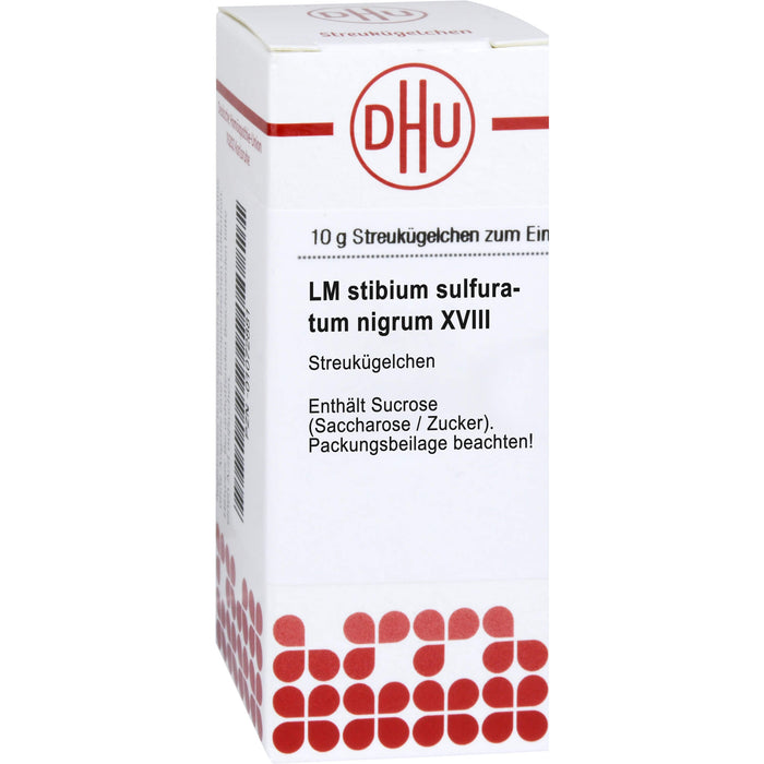 DHU Stibium sulfuratum nigrum LM XVIII Streukügelchen, 5 g Globuli