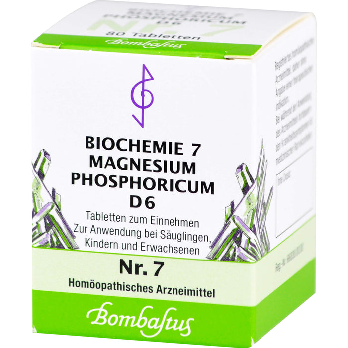 Biochemie 7 Magnesium phosphoricum Bombastus D6 Tbl., 80 St TAB