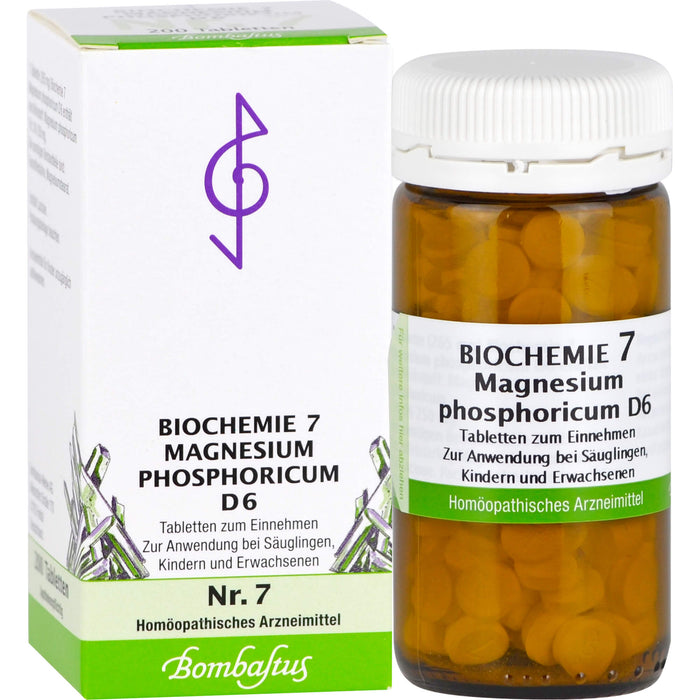 Biochemie 7 Magnesium phosphoricum Bombastus D6 Tbl., 200 St TAB