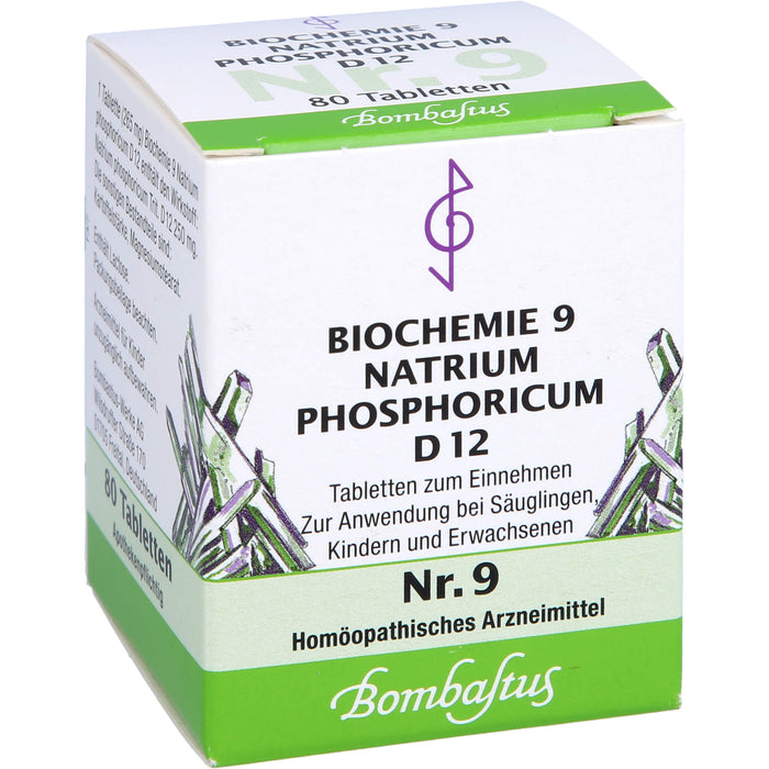 Biochemie 9 Natrium phosphoricum Bombastus D12 Tbl., 80 St TAB