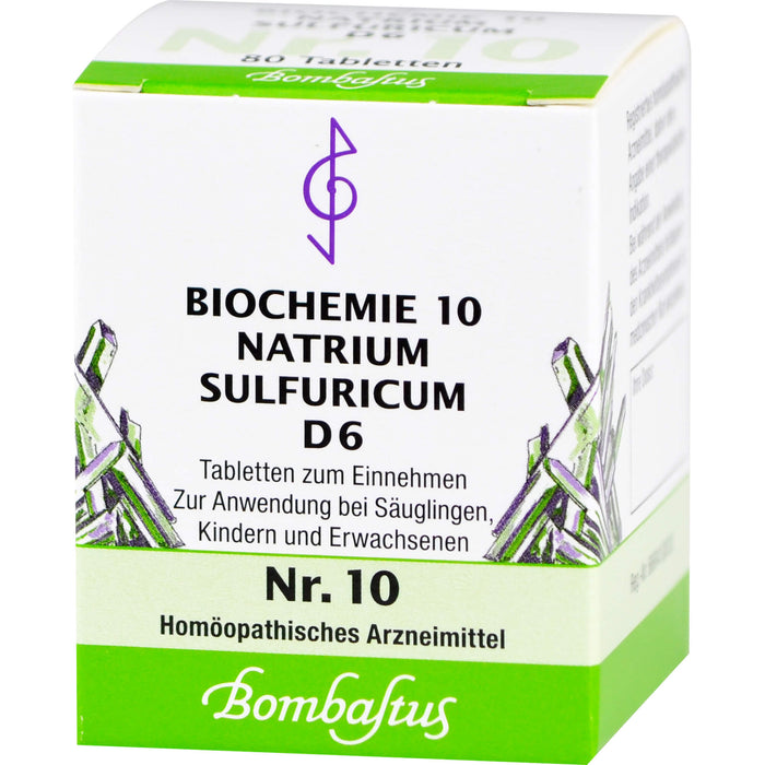 Biochemie 10 Natrium sulfuricum Bombastus D6 Tbl., 80 St TAB