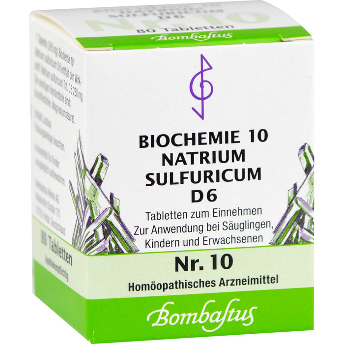 Biochemie 10 Natrium sulfuricum Bombastus D6 Tbl., 80 St TAB