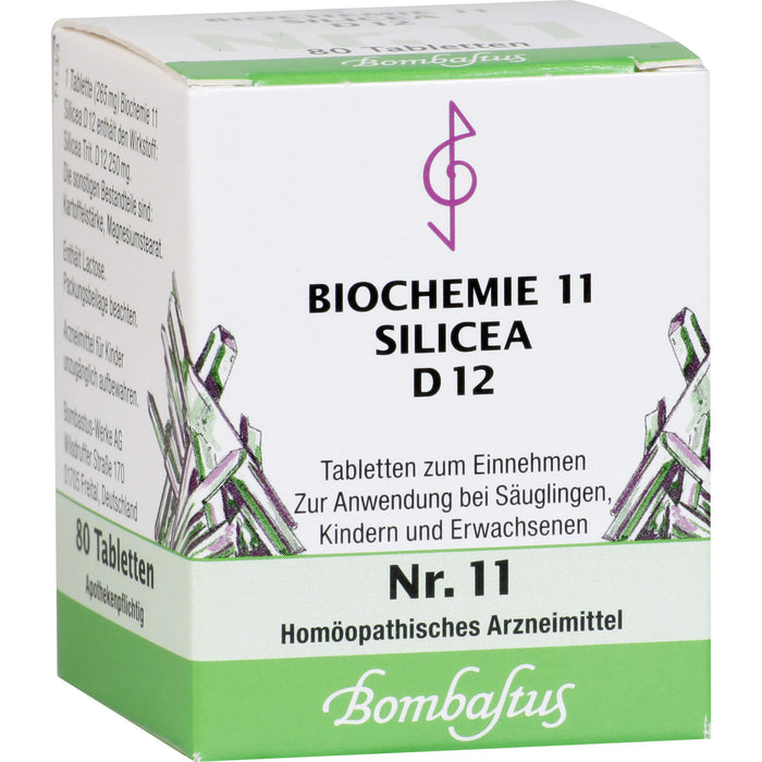 Biochemie 11 Silicea Bombastus D12 Tbl., 80 St TAB