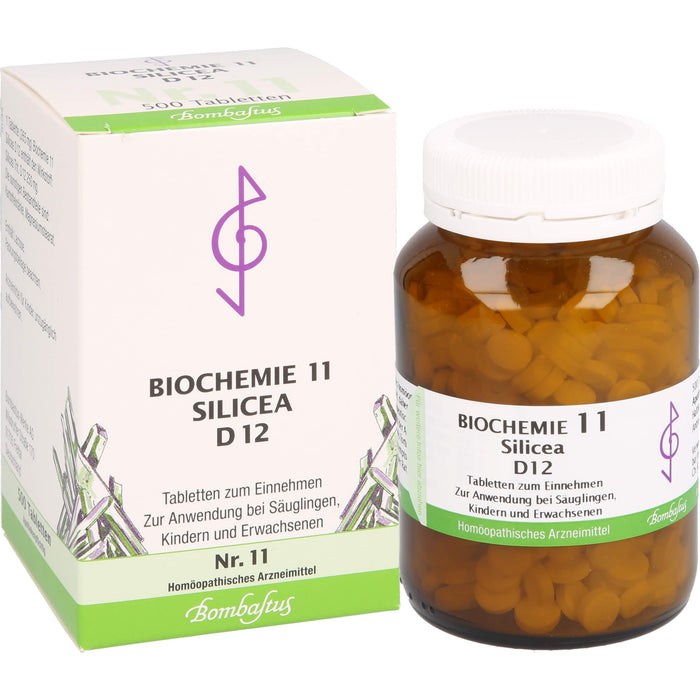Bombastus Biochemie 11 Silicea D12 Tabletten, 500 St. Tabletten