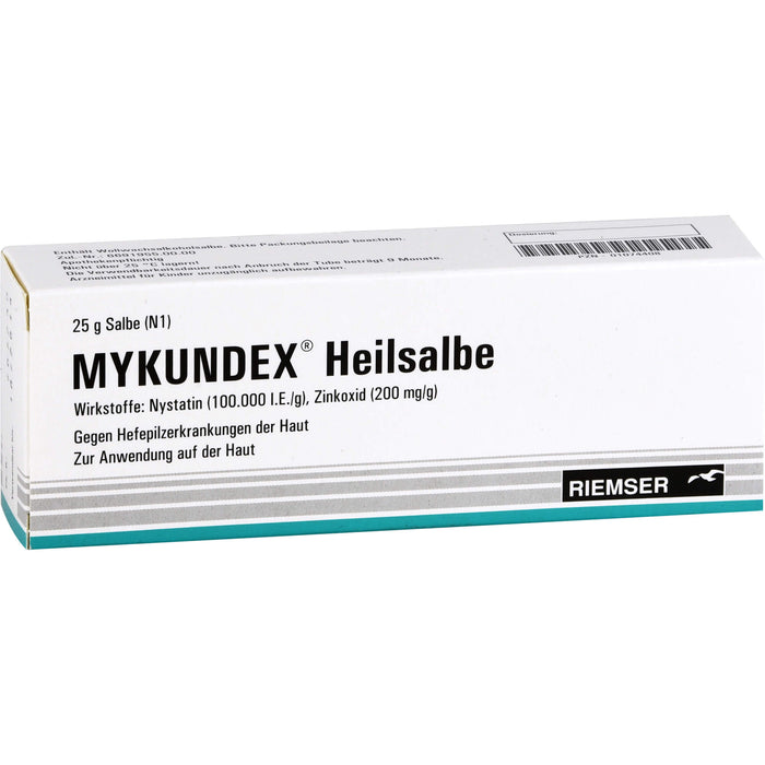 MYKUNDEX Heilsalbe gegen Hefepilzerkrankungen der Haut, 25 g Salbe