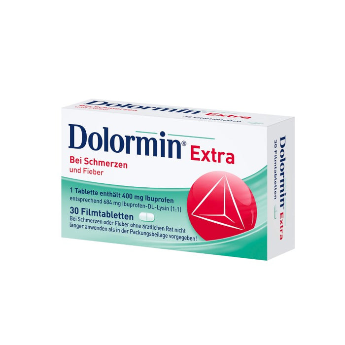 Dolormin extra Filmtabletten bei Schmerzen und Fieber , 30 St. Tabletten