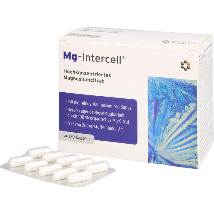 Mg-Intercell hochkonzentriertes Magnesiumcitrat Kapseln, 120 St. Kapseln