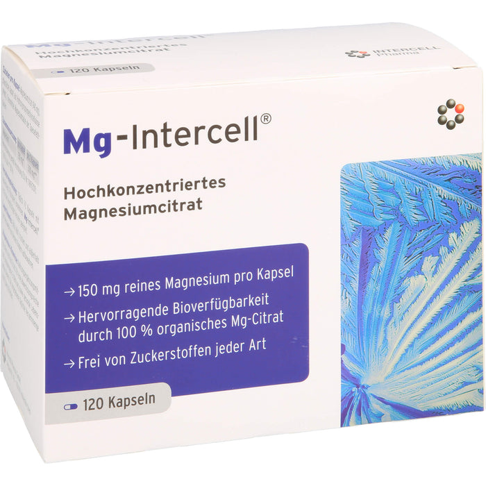 Mg-Intercell hochkonzentriertes Magnesiumcitrat Kapseln, 120 St. Kapseln