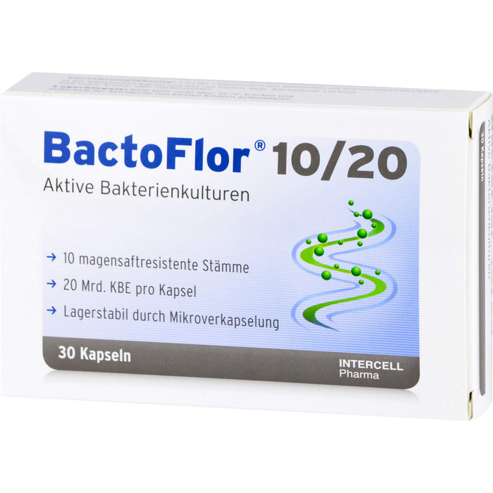 BactoFlor 10/20 aktive Bakterienkulturen Kapseln, 30 St. Kapseln