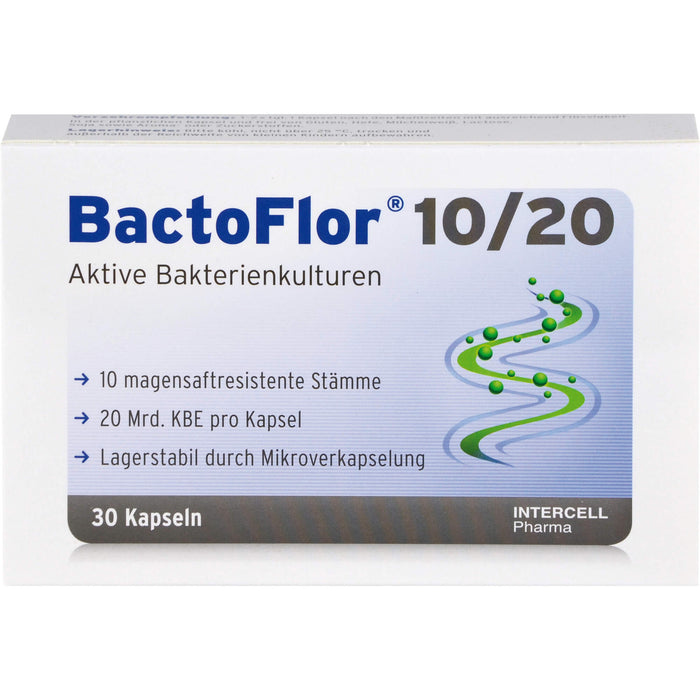 BactoFlor 10/20 aktive Bakterienkulturen Kapseln, 30 St. Kapseln