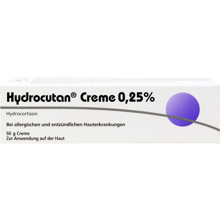 Hydrocutan Creme 0,25 % bei allergischen und entzündlichen Hauterkrankungen, 20 g Creme