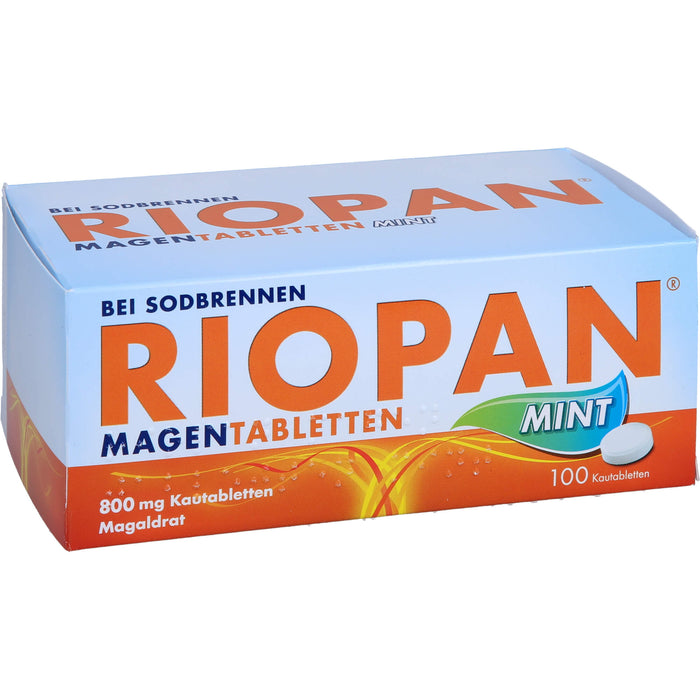 RIOPAN Magen Tabletten Mint, 800 mg Kautabletten, 100 St KTA