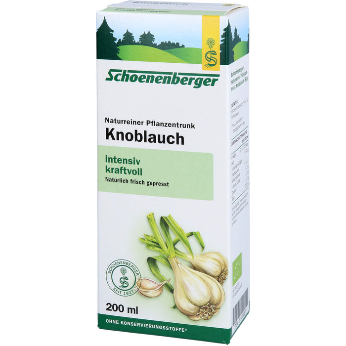 Schoenenberger Naturreiner Pflanzentrunk Knoblauch, 200 ml Lösung