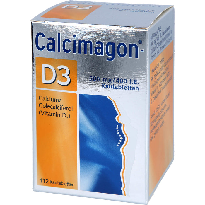 Calcimagon D3 500 mg / 400 I.E. Kautabletten, 112 St. Tabletten