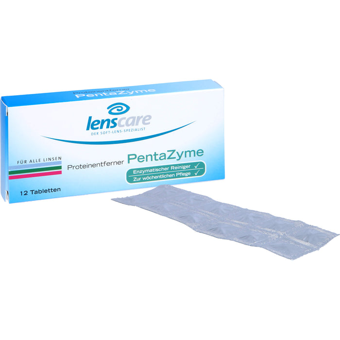 lenscare Proteinentferner PentaZyme für alle Linsen, 12 St. Tabletten
