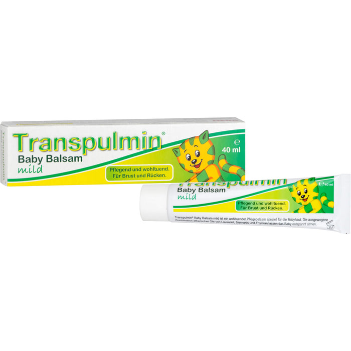 Transpulmin Baby Balsam mild für Brust und Rücken, 40 ml Creme