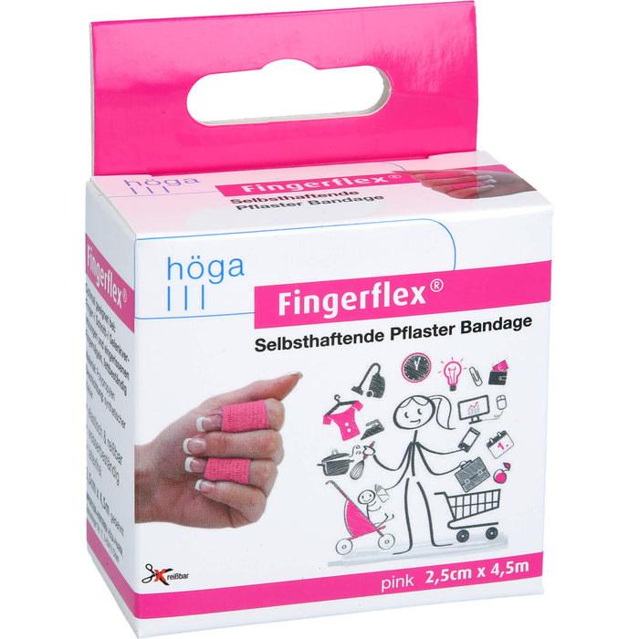 Fingerflex 2,5cmx4,5m pink, 1 St PFL