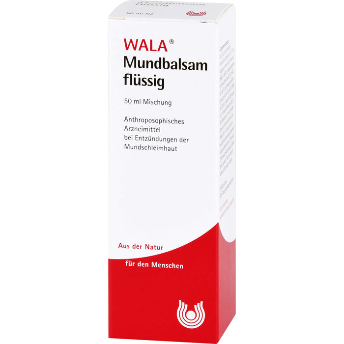 WALA Mundbalsam flüssig bei Erkrankungen des Mund- und Rachenraumes, 50 ml Lösung