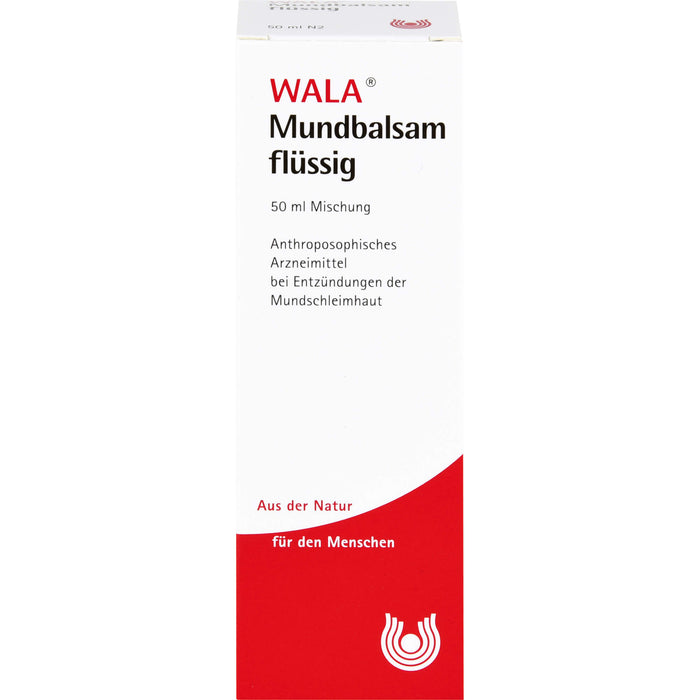 WALA Mundbalsam flüssig bei Erkrankungen des Mund- und Rachenraumes, 50 ml Lösung