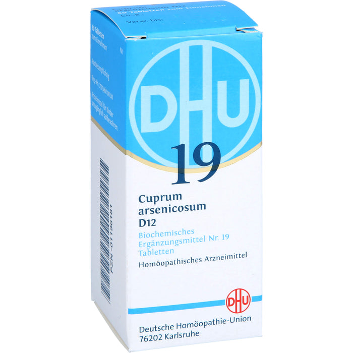 DHU Schüßler-Salz Nr. 19 Cuprum arsenicosum D12 Tabletten, 80 St. Tabletten