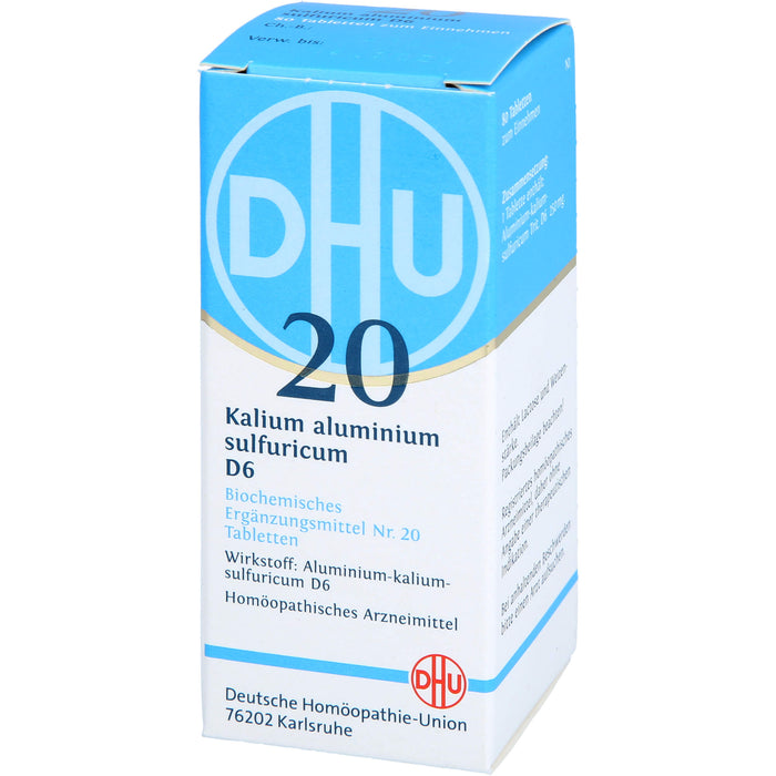 DHU Schüßler-Salz Nr. 20 Kalium aluminium sulfuricum D6 Tabletten, 80 St. Tabletten