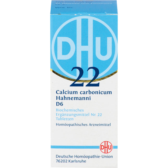 DHU Schüßler-Salz Nr. 22 Calcium carbonicum Hahnemanni D6 Tabletten, 80 St. Tabletten