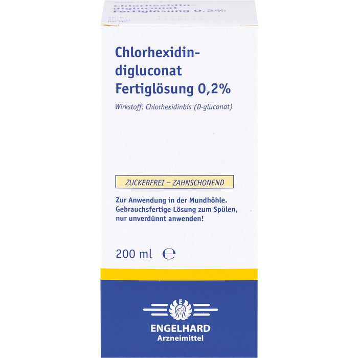 Chlorhexidindigluconat Fertiglösung 0,2 % zur Anwendung in der Mundhöhle, 200 ml Lösung