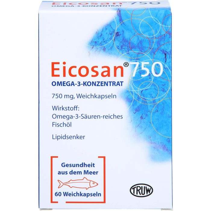 Eicosan 750 Omega-3-Konzentrat, Weichkapseln, 60 St WKA