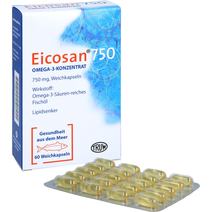 Eicosan 750 Omega-3-Konzentrat, Weichkapseln, 60 St WKA