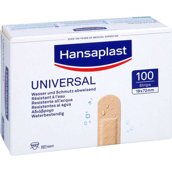 Hansaplast Universal Pflaster Strips Wasser und Schmutz abweisend, 100 St. Pflaster