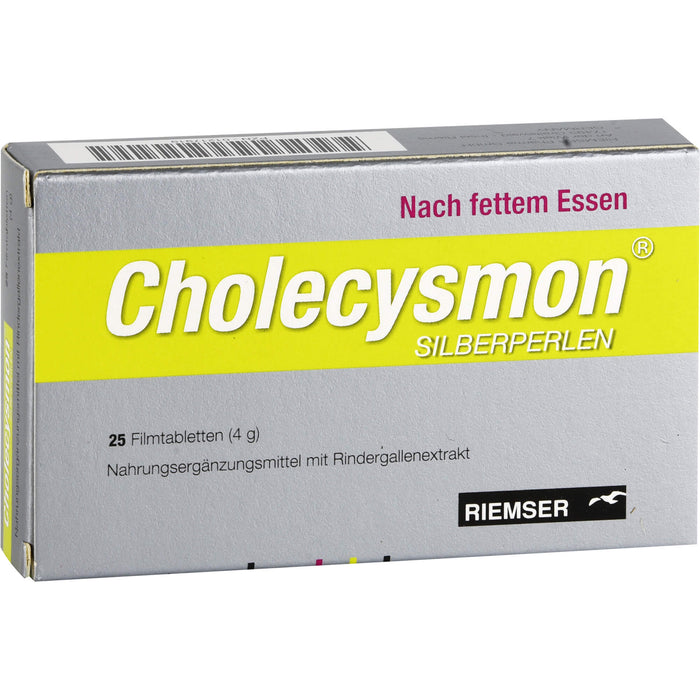 RIEMSER Cholecysmon Silberperlen Filmtabletten, 25 St. Tabletten
