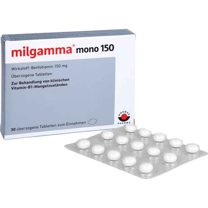 milgamma mono 150 Tabletten bei Vitamin-B1-Mangelzuständen, 30 St. Tabletten