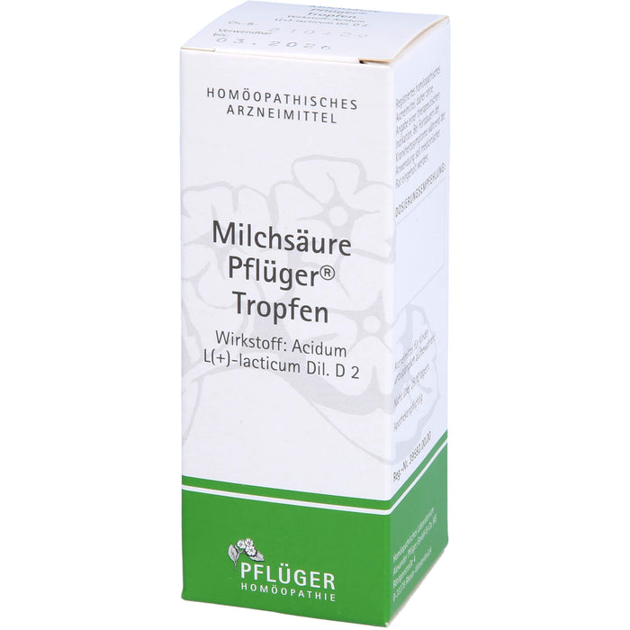 Milchsäure Pflüger Tropfen, 50 ml TRO
