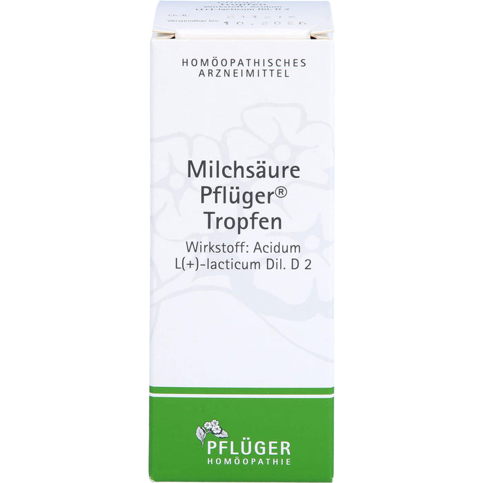 Pflüger Milchsäure Tropfen, 100 ml Lösung