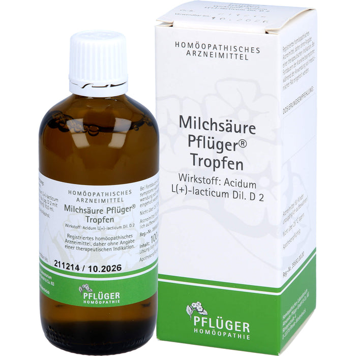 Pflüger Milchsäure Tropfen, 100 ml Lösung