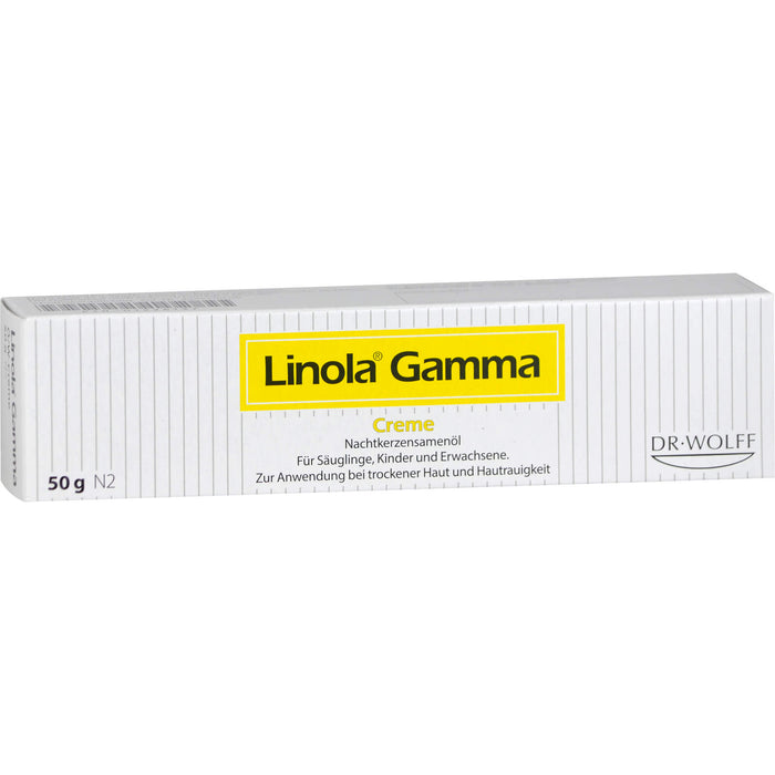 Linola Gamma Creme zur Anwendung bei trockener Haut und Hautrauigkeit, 50 g Creme