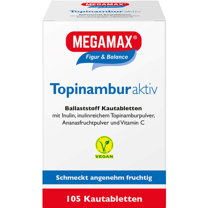 MEGAMAX Figur & Balance Topinambur Aktiv Ballaststoff Kautabletten, 105 St. Tabletten