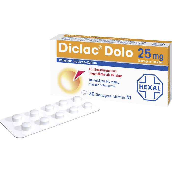 Diclac Dolo 25 mg, 20 St. Tabletten