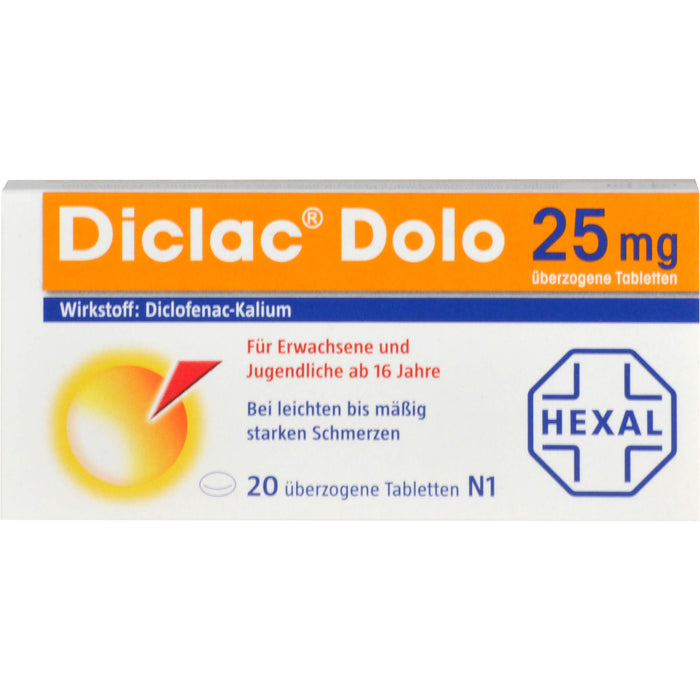 Diclac Dolo 25 mg, 20 St. Tabletten