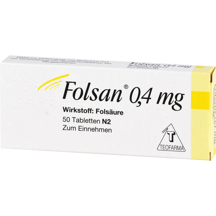 Folsan 0,4 mg Tabletten, 50 St. Tabletten