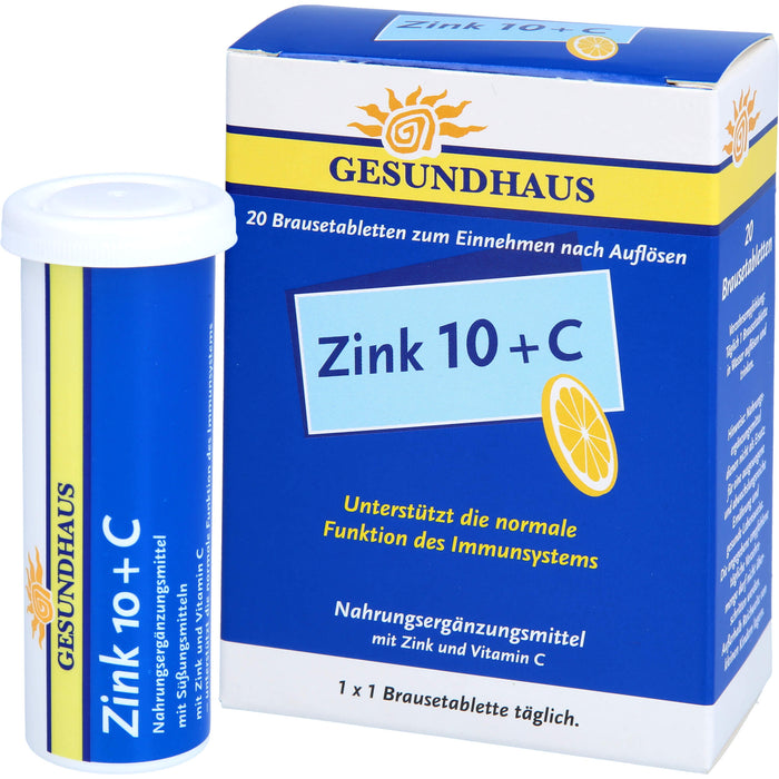 Zink 10+C Brausetabletten, 20 St BTA