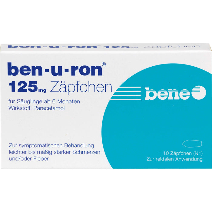 ben-u-ron 125 mg Zäpfchen, 10 St. Zäpfchen