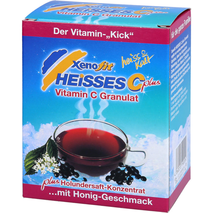 Xenofit Heißes C Vitamin C plus Holunder-Extrakt Granulat mit Honiggeschmack, 10 St. Beutel